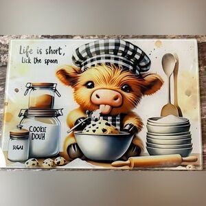 Adorable Chef Cow Kitchen Wall Art